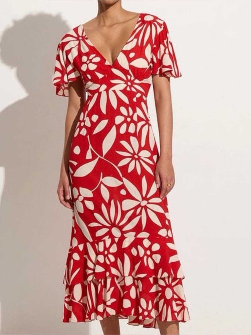 SAN ISIDRO MIDI DRESS -  DE LA PAZ FLORAL - FAITHFUL THE BRAND
